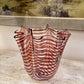 Vintage Striped Murano Vase