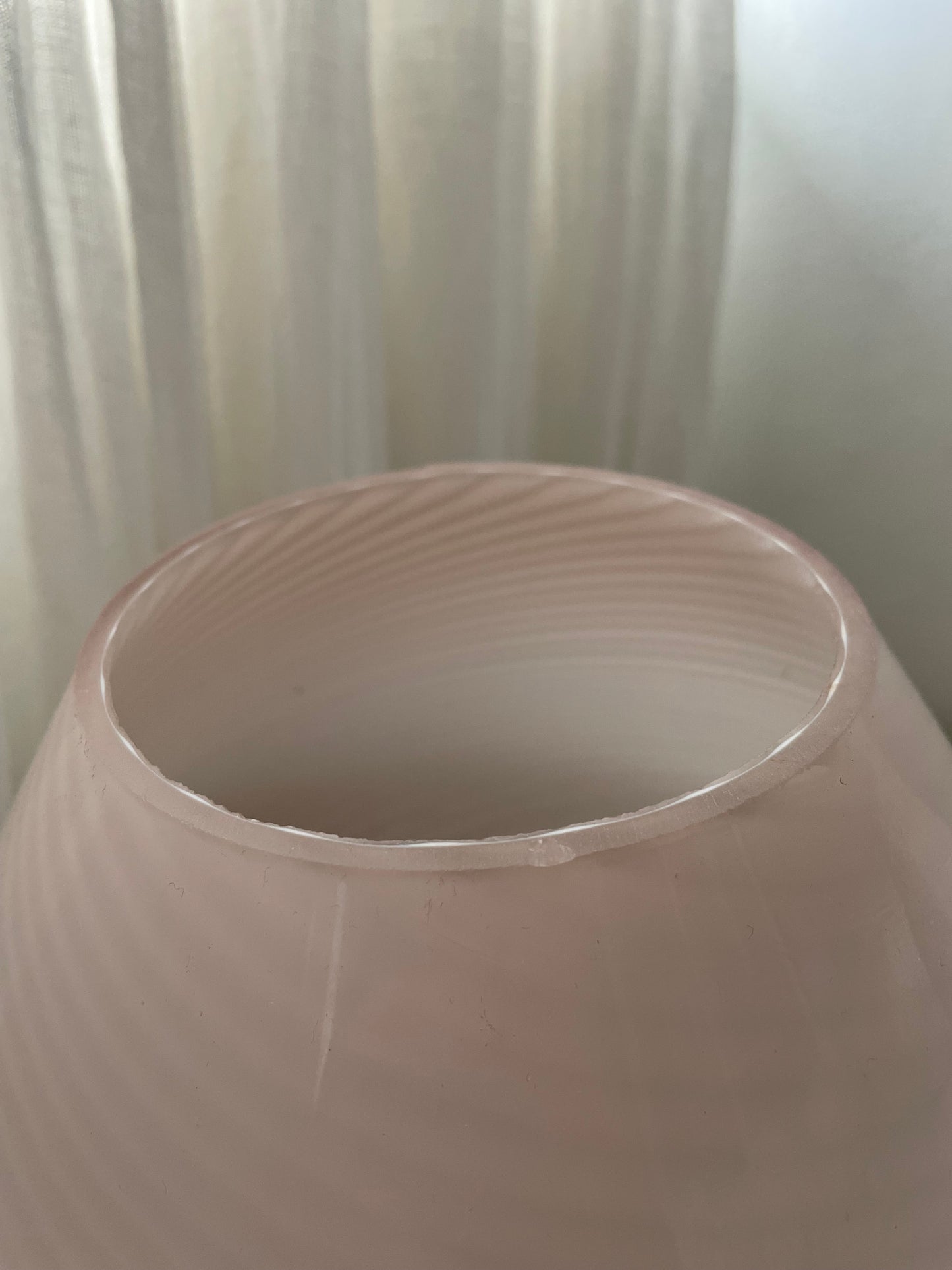 Large Pink Vintage Murano Mushroom Lamp - Pair