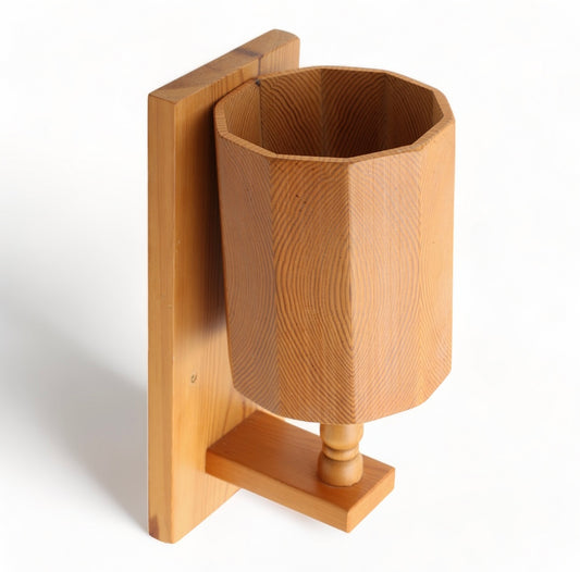 1960s Swedish Wooden Wall Light