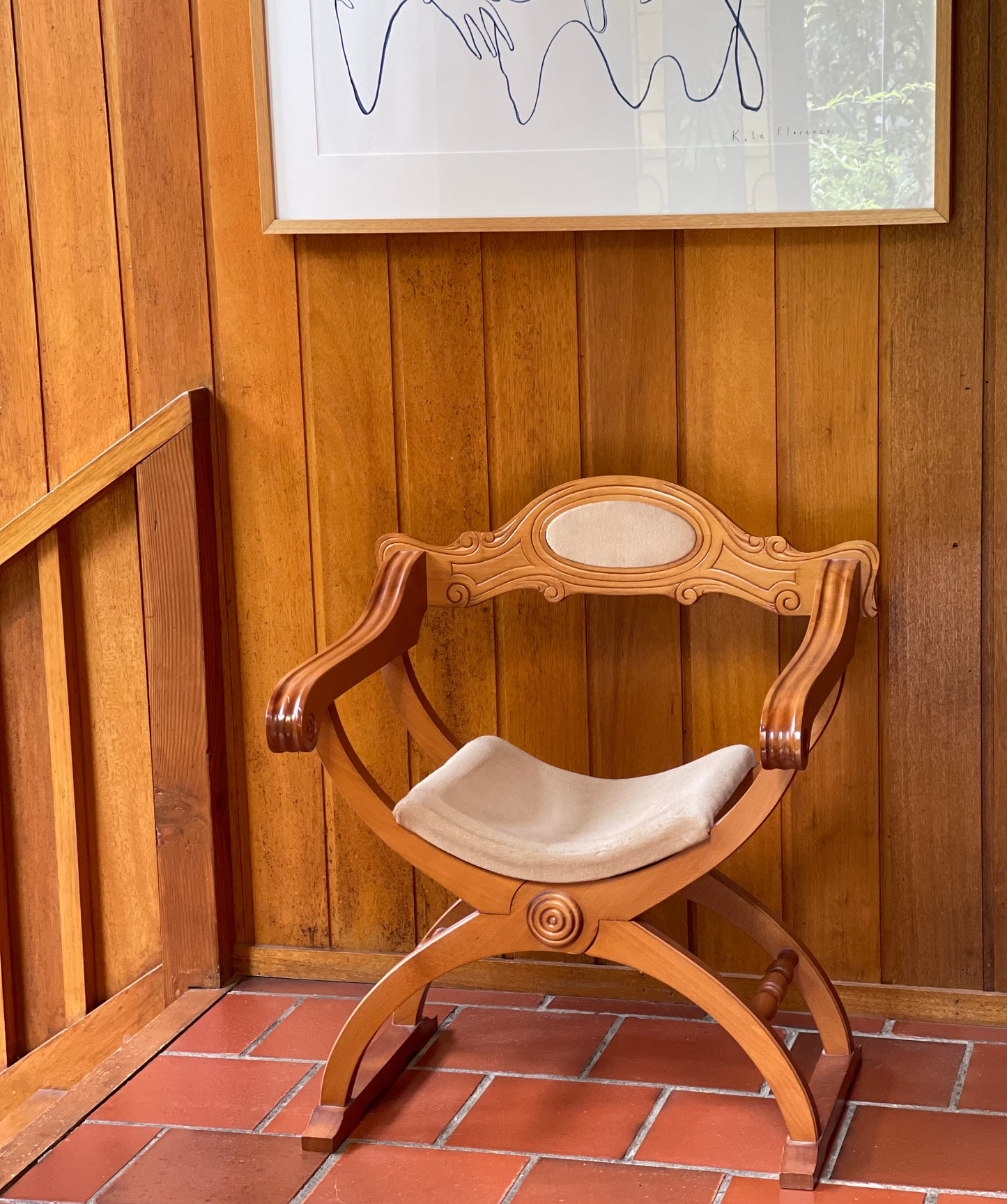 Italian Savonarola Chair - Two Available