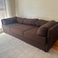 Custom Brown Boucle Sofa