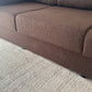 Custom Brown Boucle Sofa