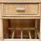 Pair of Rattan Side Tables