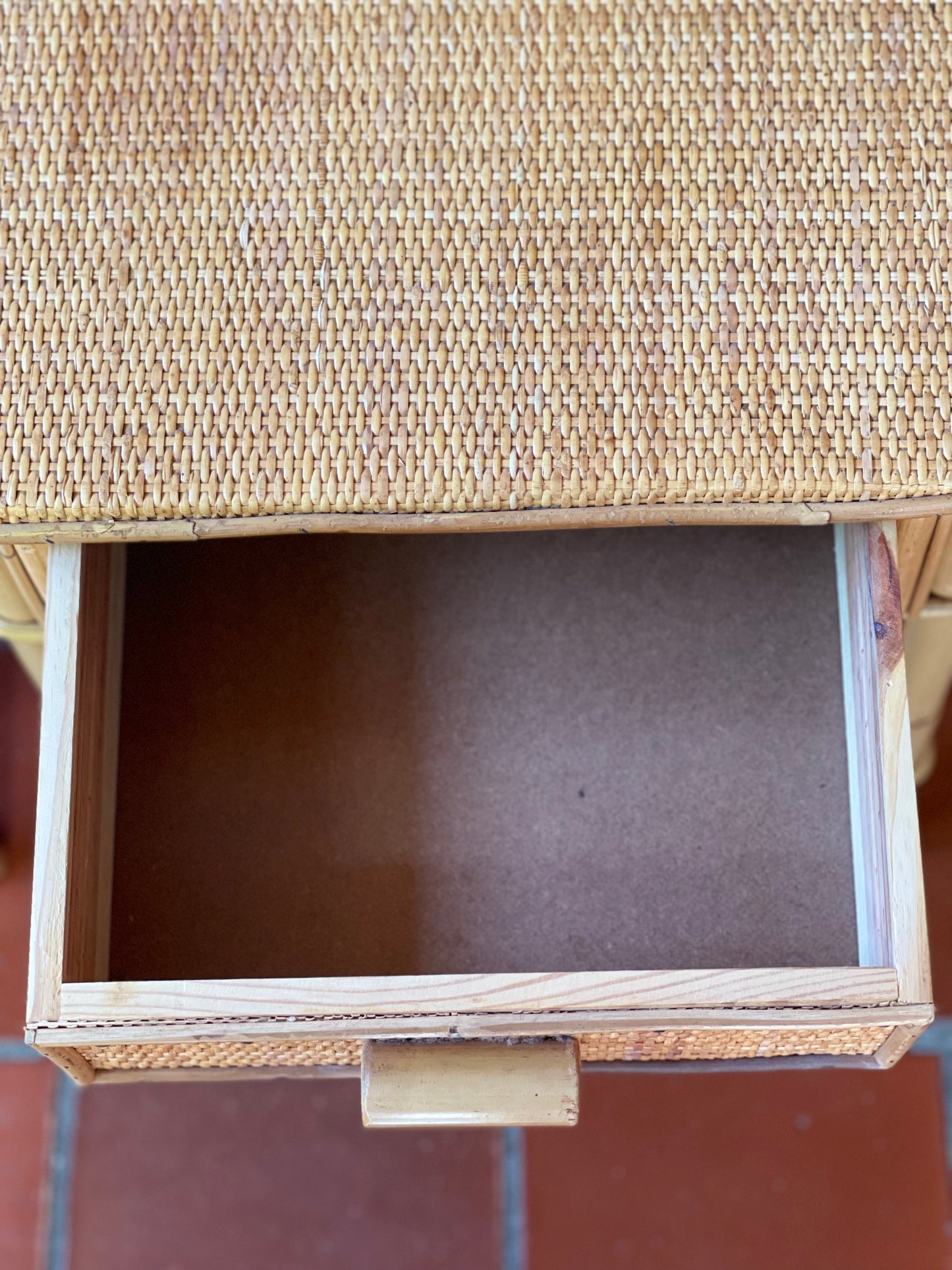 Pair of Rattan Side Tables