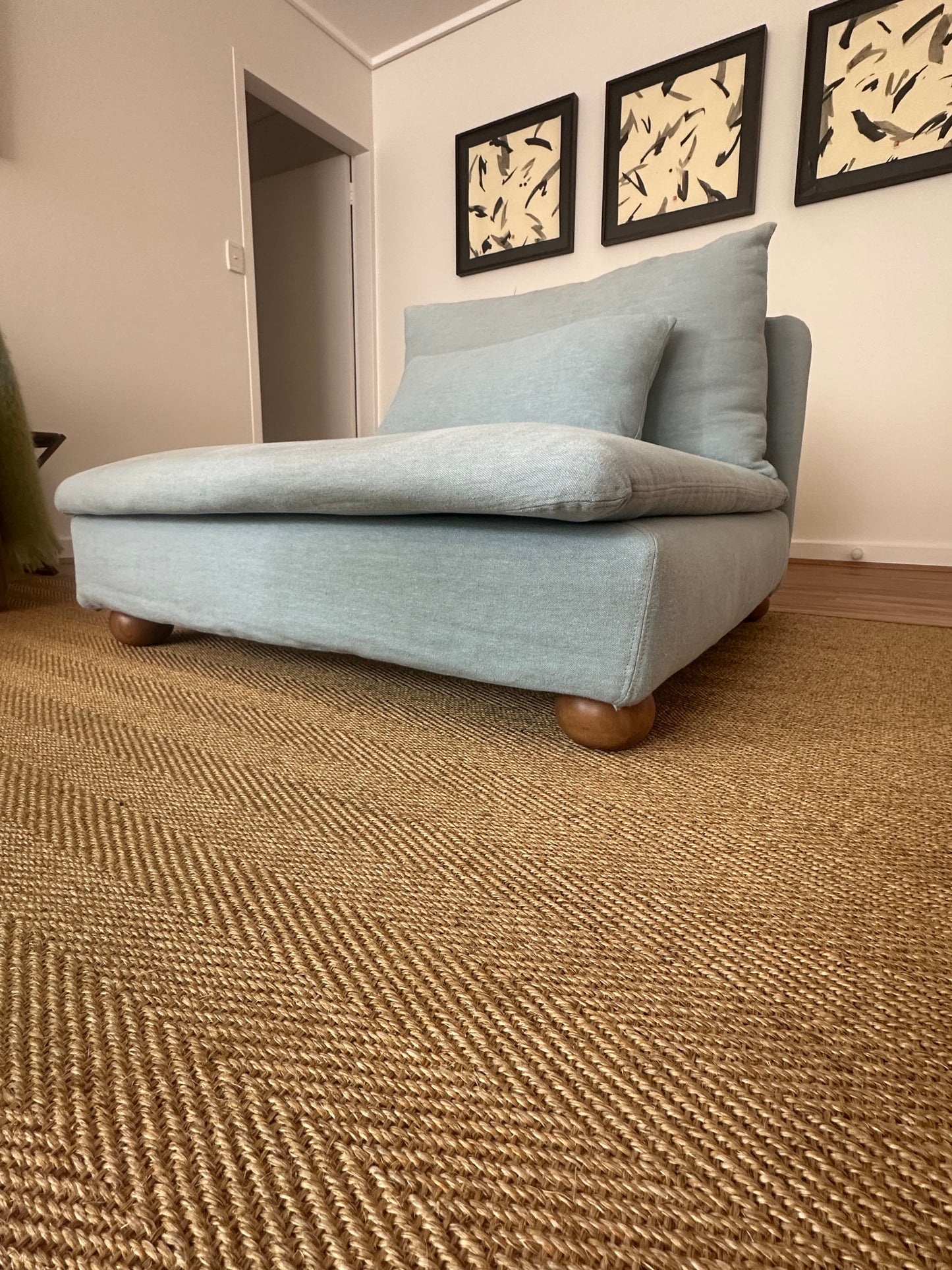 IKEA SÖDERHAMN chair with custom cover