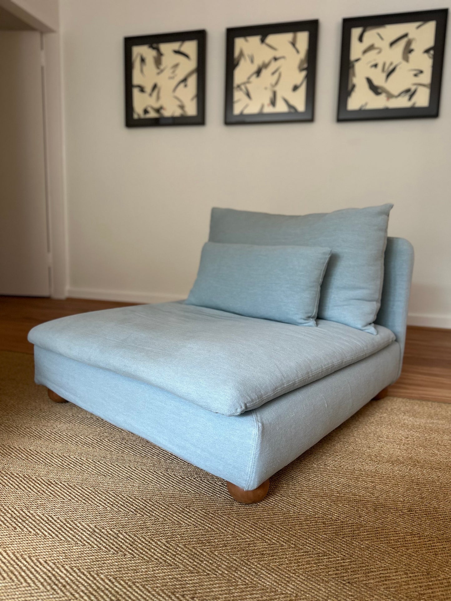 IKEA SÖDERHAMN chair with custom cover