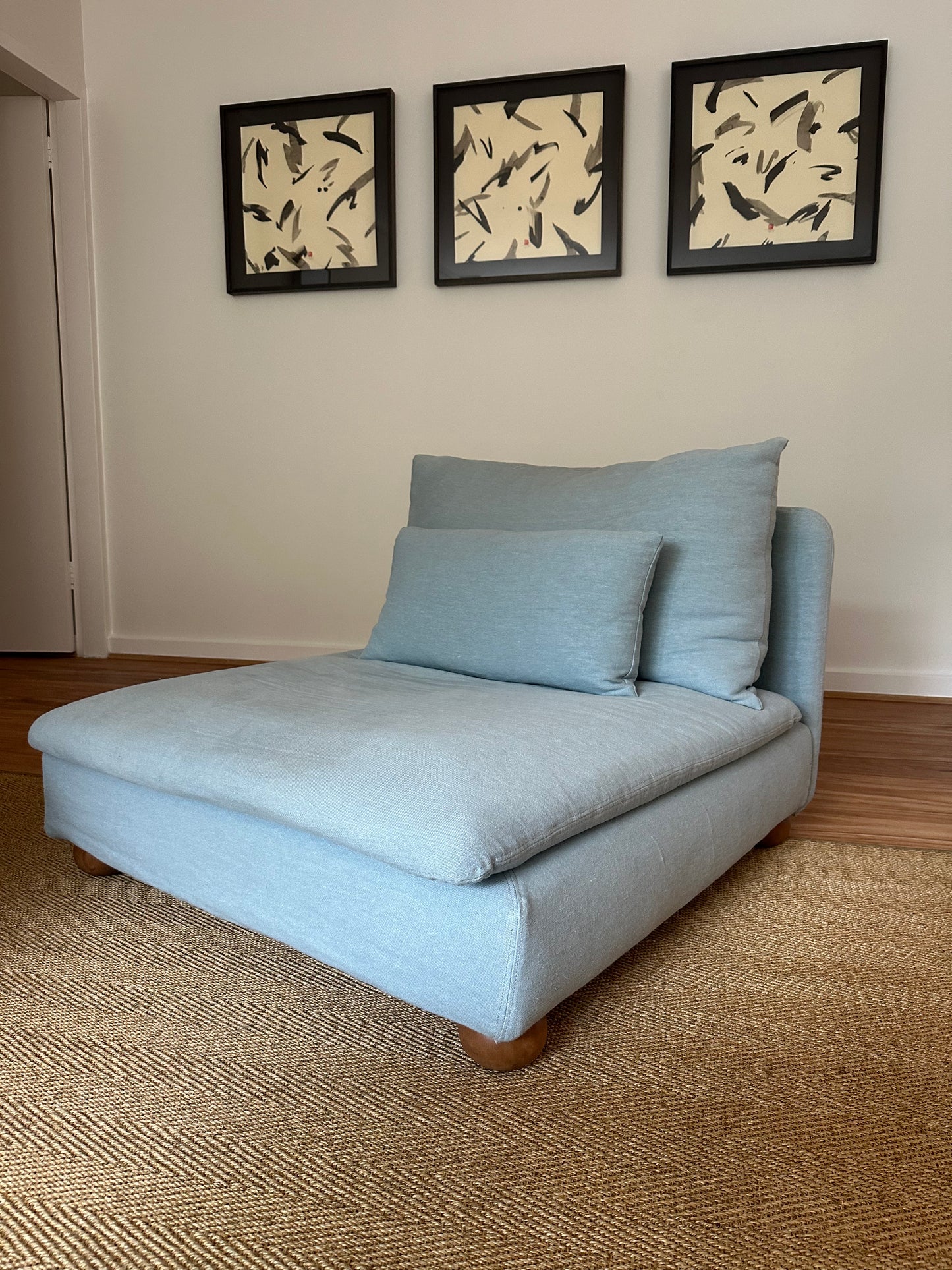 IKEA SÖDERHAMN chair with custom cover