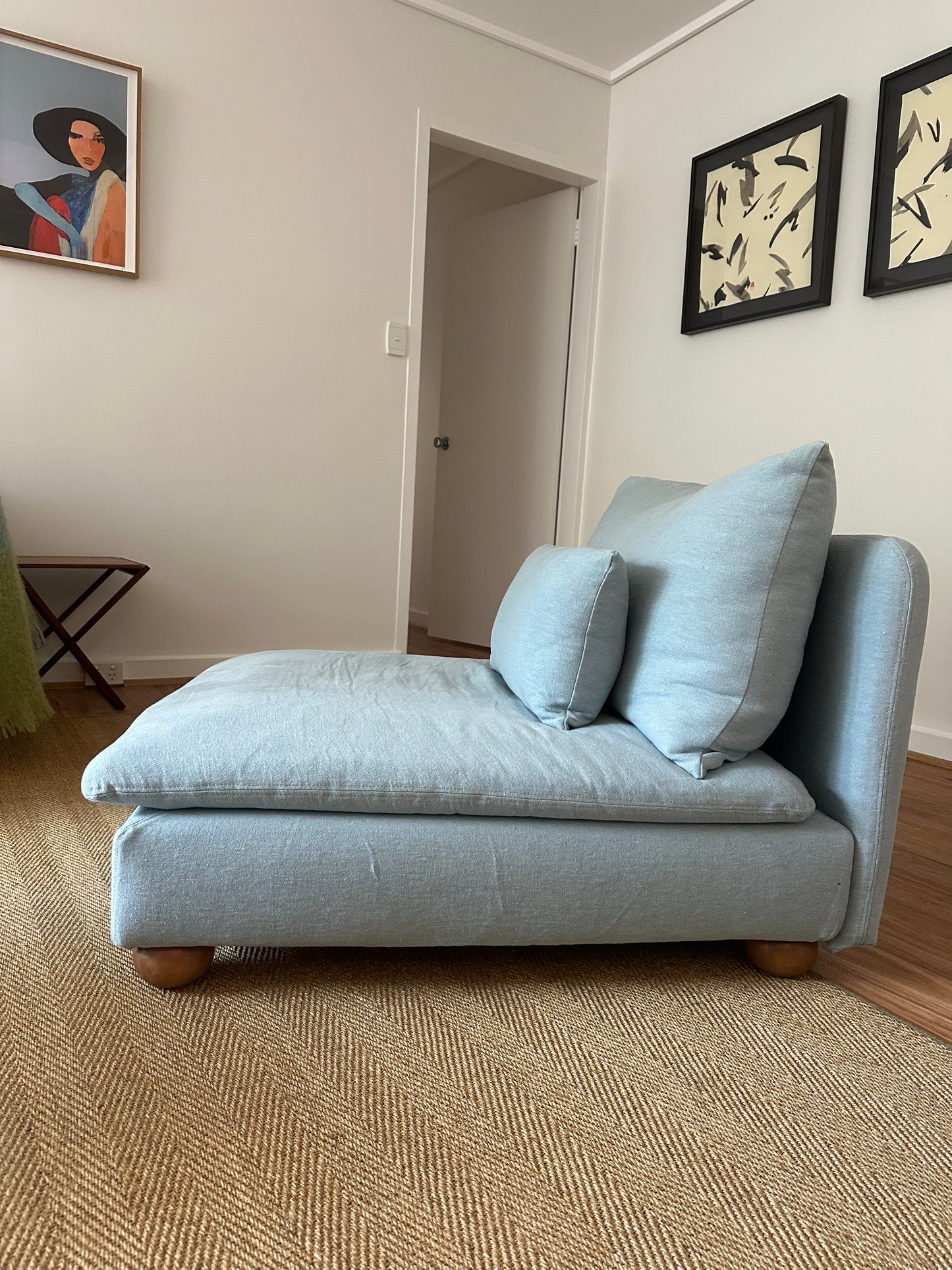 IKEA SÖDERHAMN chair with custom cover