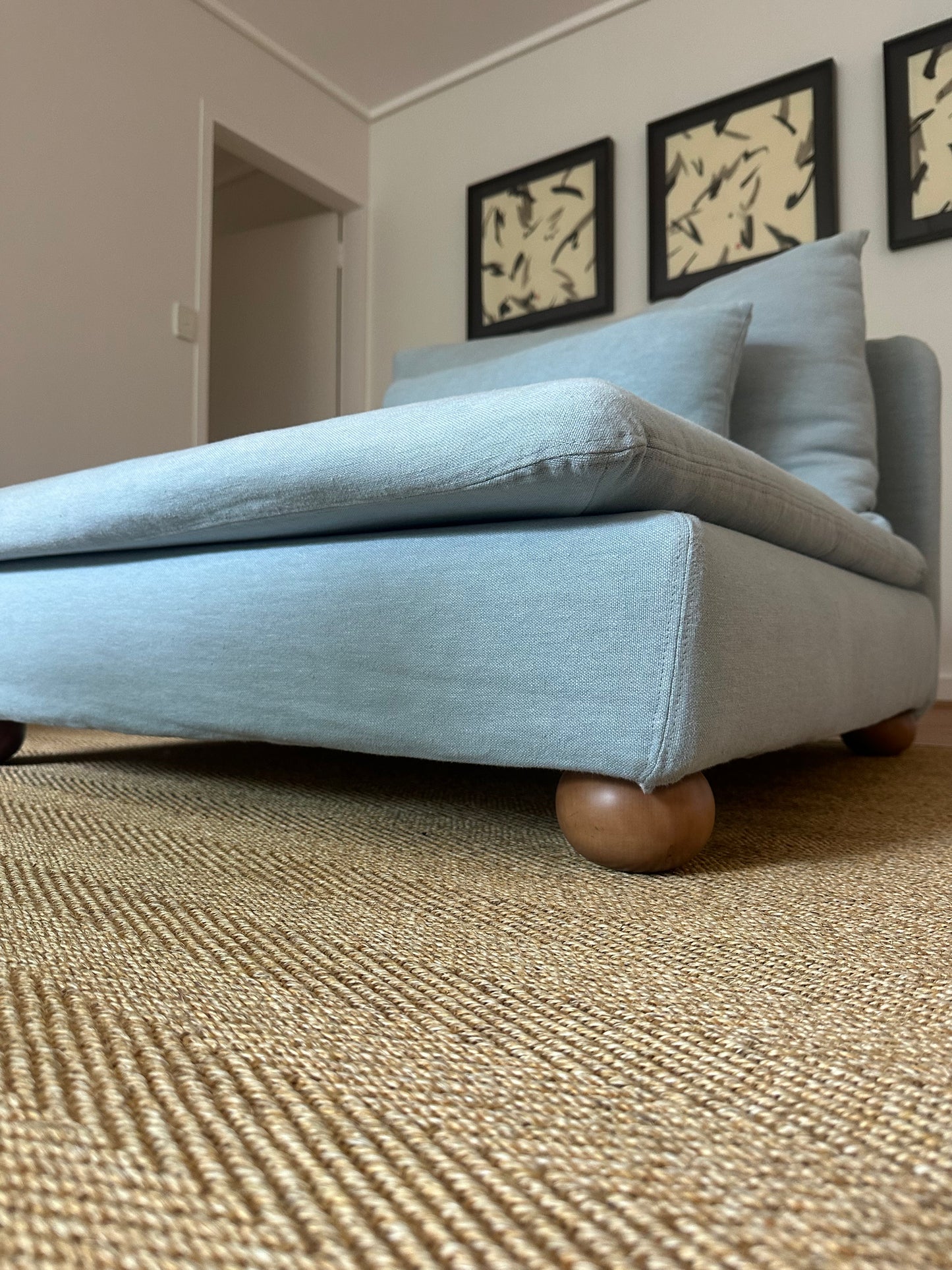 IKEA SÖDERHAMN chair with custom cover