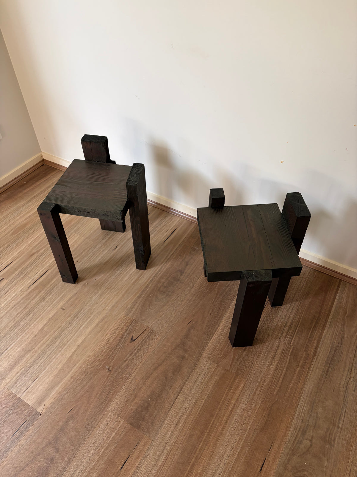 Side Timber Bench Table Timber Side Table – Curated Spaces