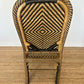 1960s Chevron Rattan Armchair