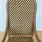 1960s Chevron Rattan Armchair