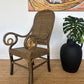 1960s Chevron Rattan Armchair