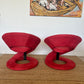 Pair of Iconic Postmodern Ribbon Chairs by Canadian furniture maker Jaymar, circa 1990.