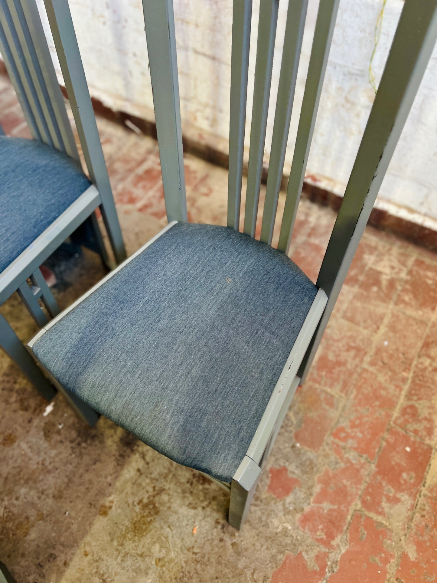 Set of Six Giorgetti Tris Dining Chairs, Italy, 1970s