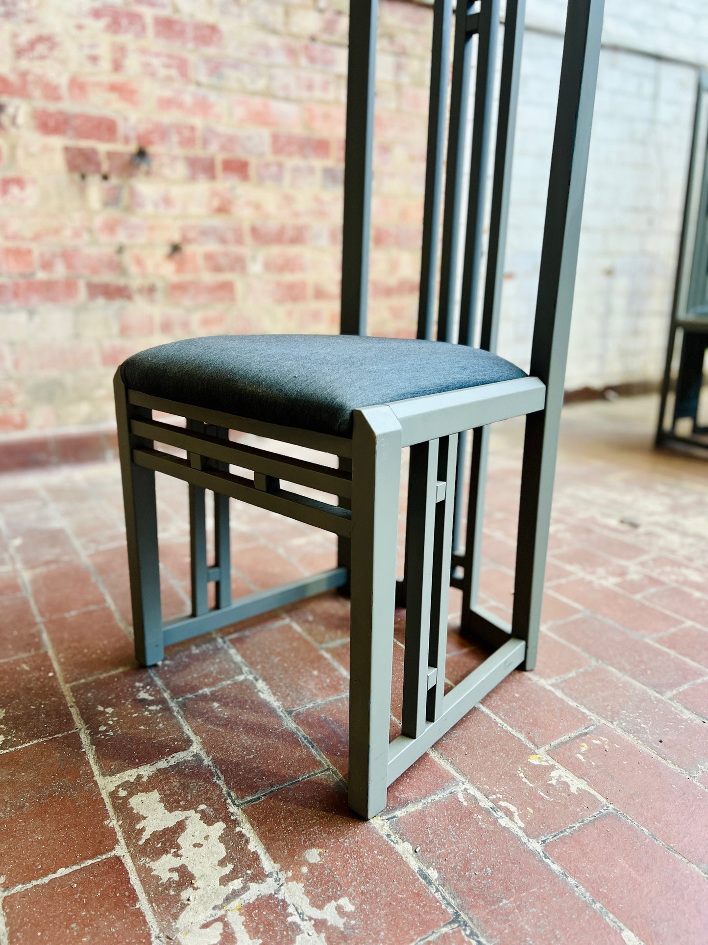 Set of Six Giorgetti Tris Dining Chairs, Italy, 1970s