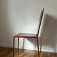 Brick-Red Leather 'Norma' Chairs by Arper, Italy (Set of 6)