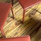 Brick-Red Leather 'Norma' Chairs by Arper, Italy (Set of 6)
