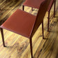 Brick-Red Leather 'Norma' Chairs by Arper, Italy (Set of 6)