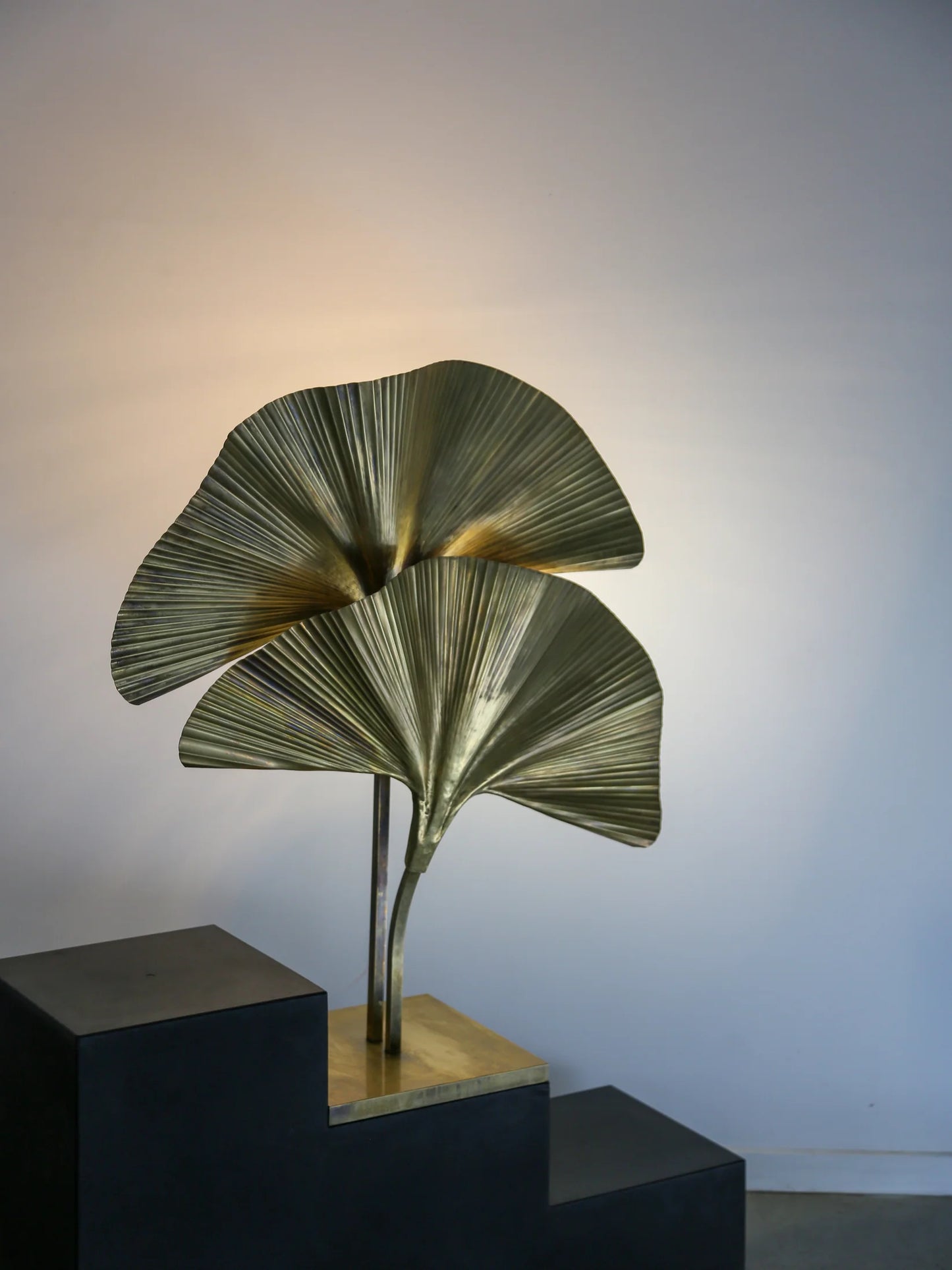 Italian Brass Ginko Leave Lamp