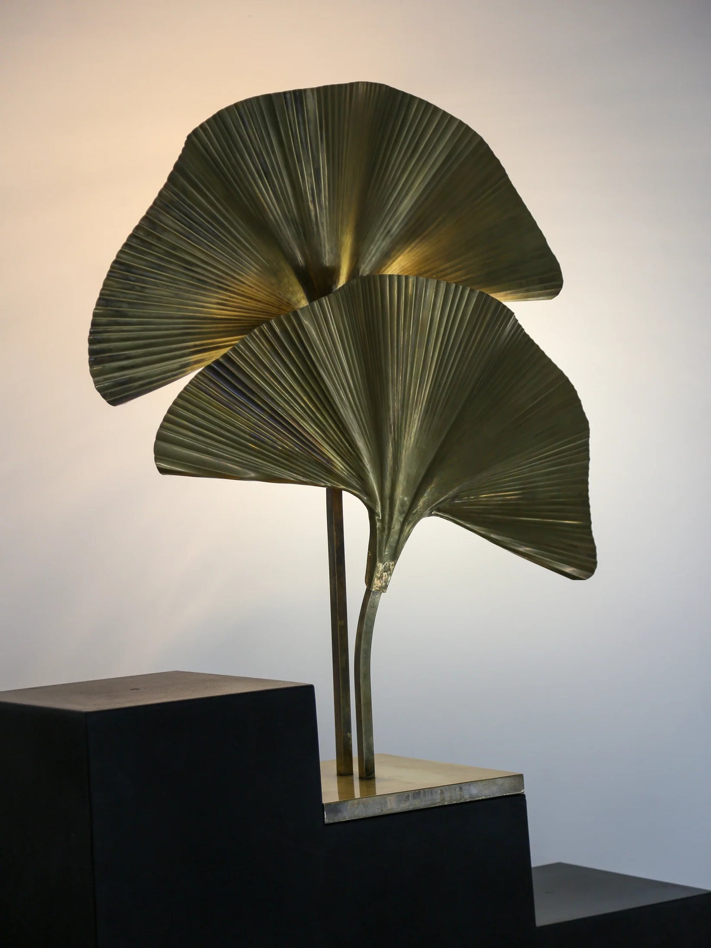 Italian Brass Ginko Leave Lamp