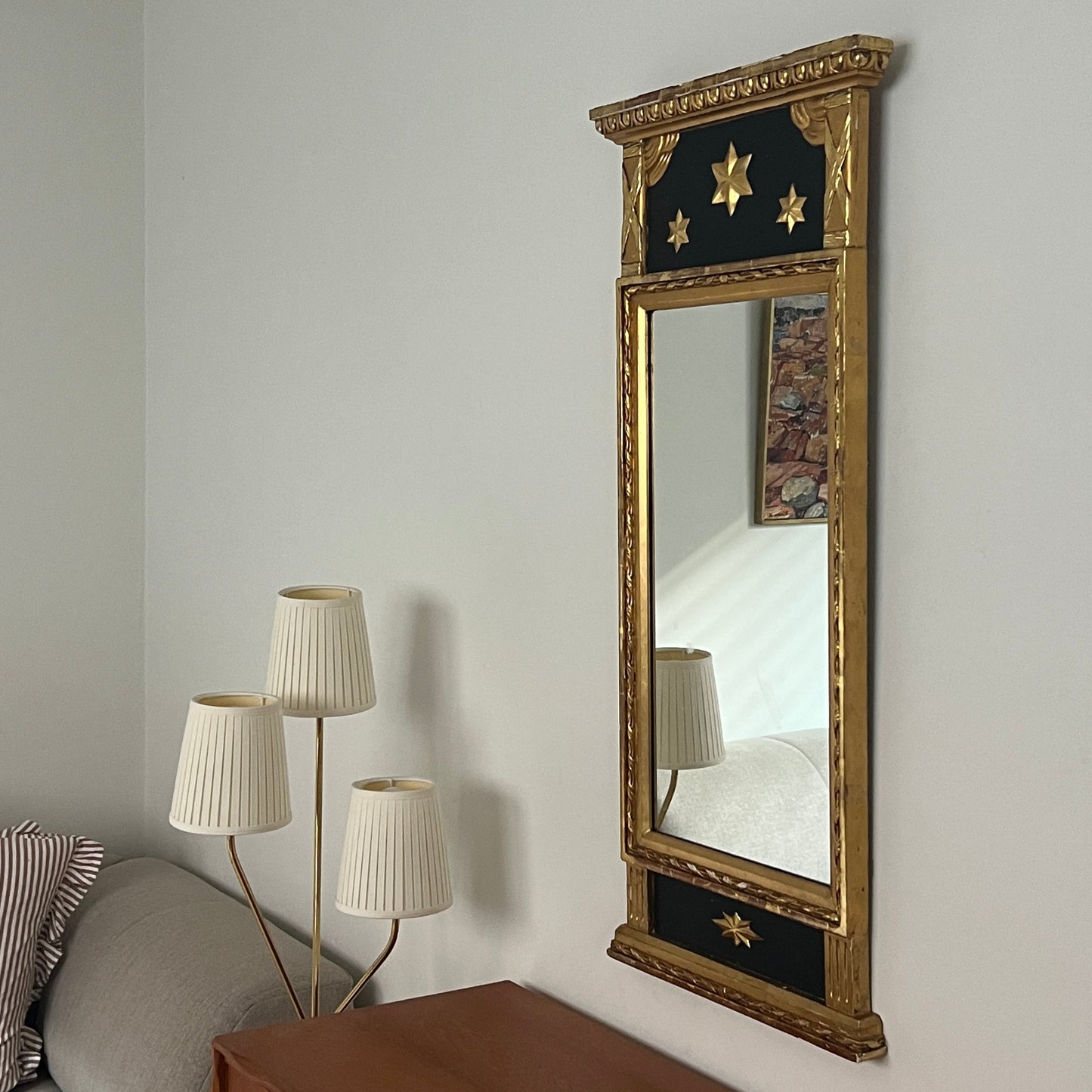 Large 1920s Mirror by Venesta, Latvia