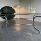 - Chrome & Smoked Glass Dining Table - Gastone Rinaldi for Rima, 70's.