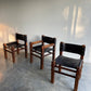 - Pair of Norman Archibald Nore Leather Dining Chairs