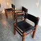 - Pair of Norman Archibald Nore Leather Dining Chairs