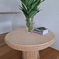 Mid Century French Bleached Rattan Table