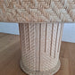 Mid Century French Bleached Rattan Table