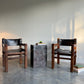 - Pair of Norman Archibald Nore Leather Dining Chairs