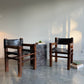 - Pair of Norman Archibald Nore Leather Dining Chairs