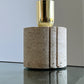 Fratelli Mannelli Travertine Brass Table Lamp, 1960s