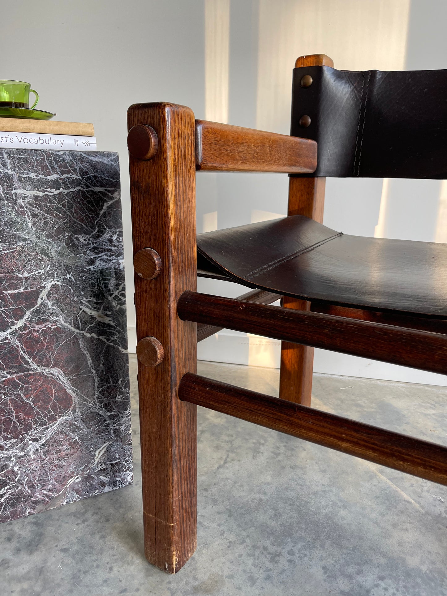 - Pair of Norman Archibald Nore Leather Dining Chairs