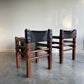 - Pair of Norman Archibald Nore Leather Dining Chairs
