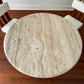 - Travertine Tulip Base Dining Table