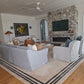 Tamsin Johnson Custom Four Seater Linen Sofa