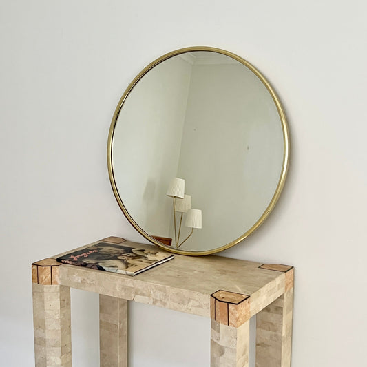 Vintage Italian Brass Mirror