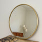 Large Vintage Italian Brass Mirror