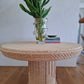Mid Century French Bleached Rattan Table