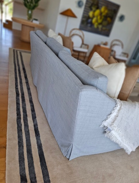 Tamsin Johnson Custom Four Seater Linen Sofa