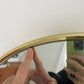 Large Vintage Italian Brass Mirror