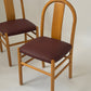 Newly Reupholstered Leather Dining Chair by Fratelli Montina (12 Available)