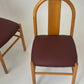 Newly Reupholstered Leather Dining Chair by Fratelli Montina (12 Available)