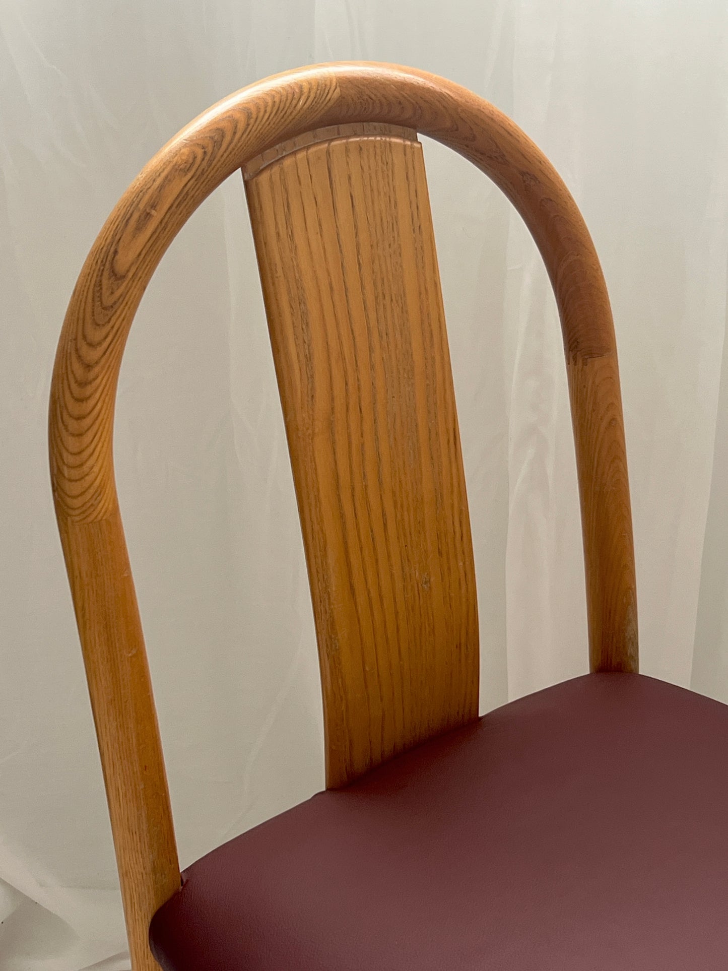 Newly Reupholstered Leather Dining Chair by Fratelli Montina (12 Available)