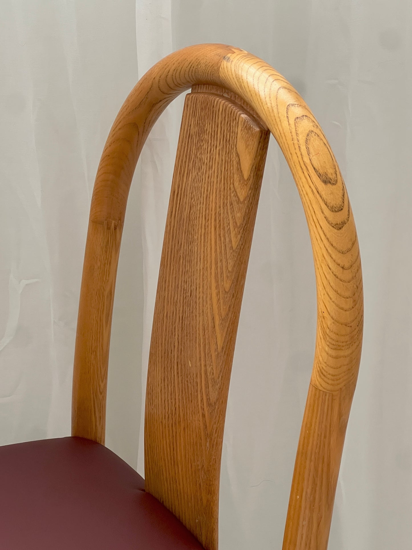 Newly Reupholstered Leather Dining Chair by Fratelli Montina (12 Available)