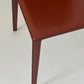 Set of 6 Brick Red 'Norma' Dining Chairs by Arper, Italy