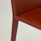 Set of 6 Brick Red 'Norma' Dining Chairs by Arper, Italy