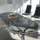 - Chrome & Smoked Glass Dining Table - Gastone Rinaldi for Rima, 70's.